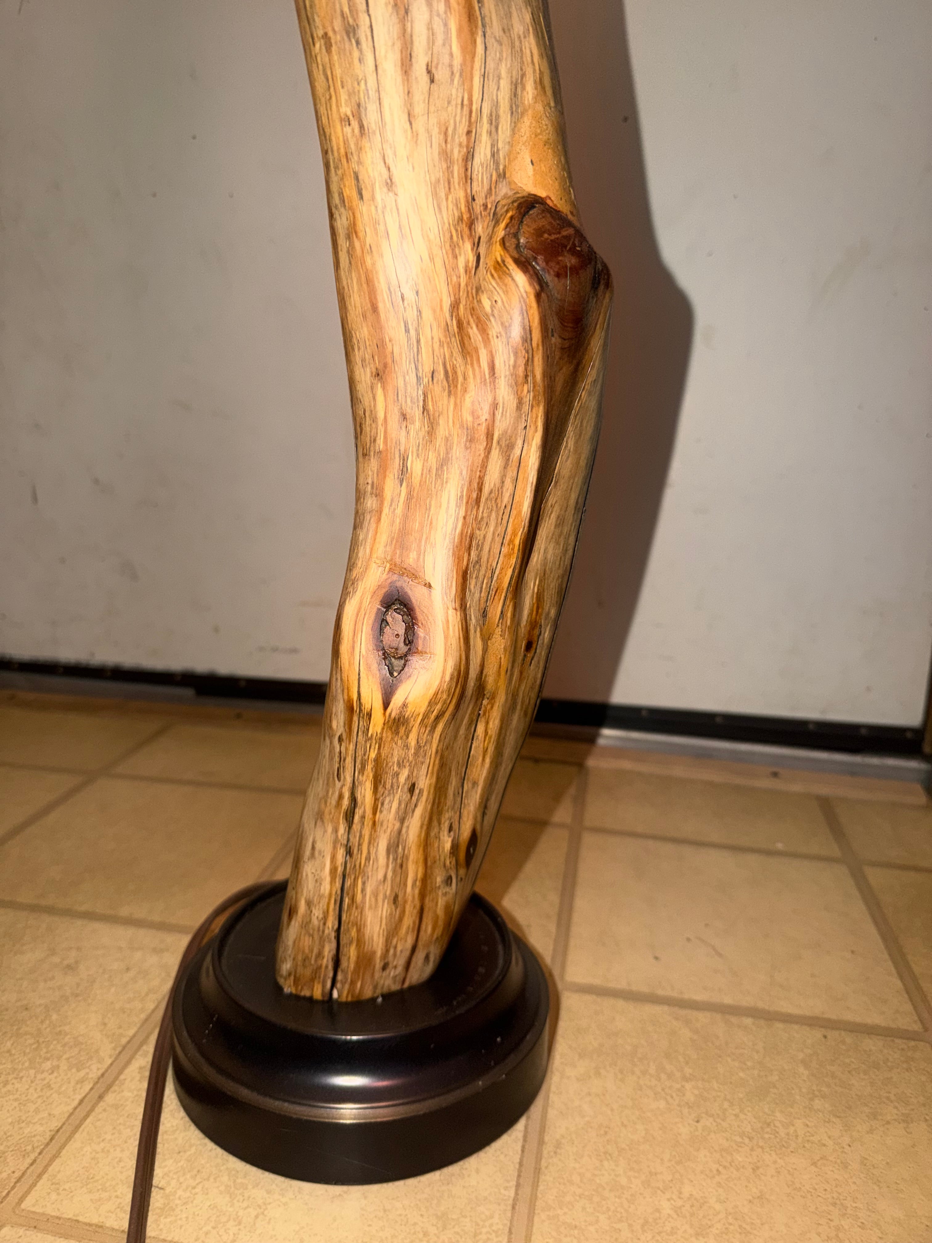 5’1 Standing Floor Log Lamp