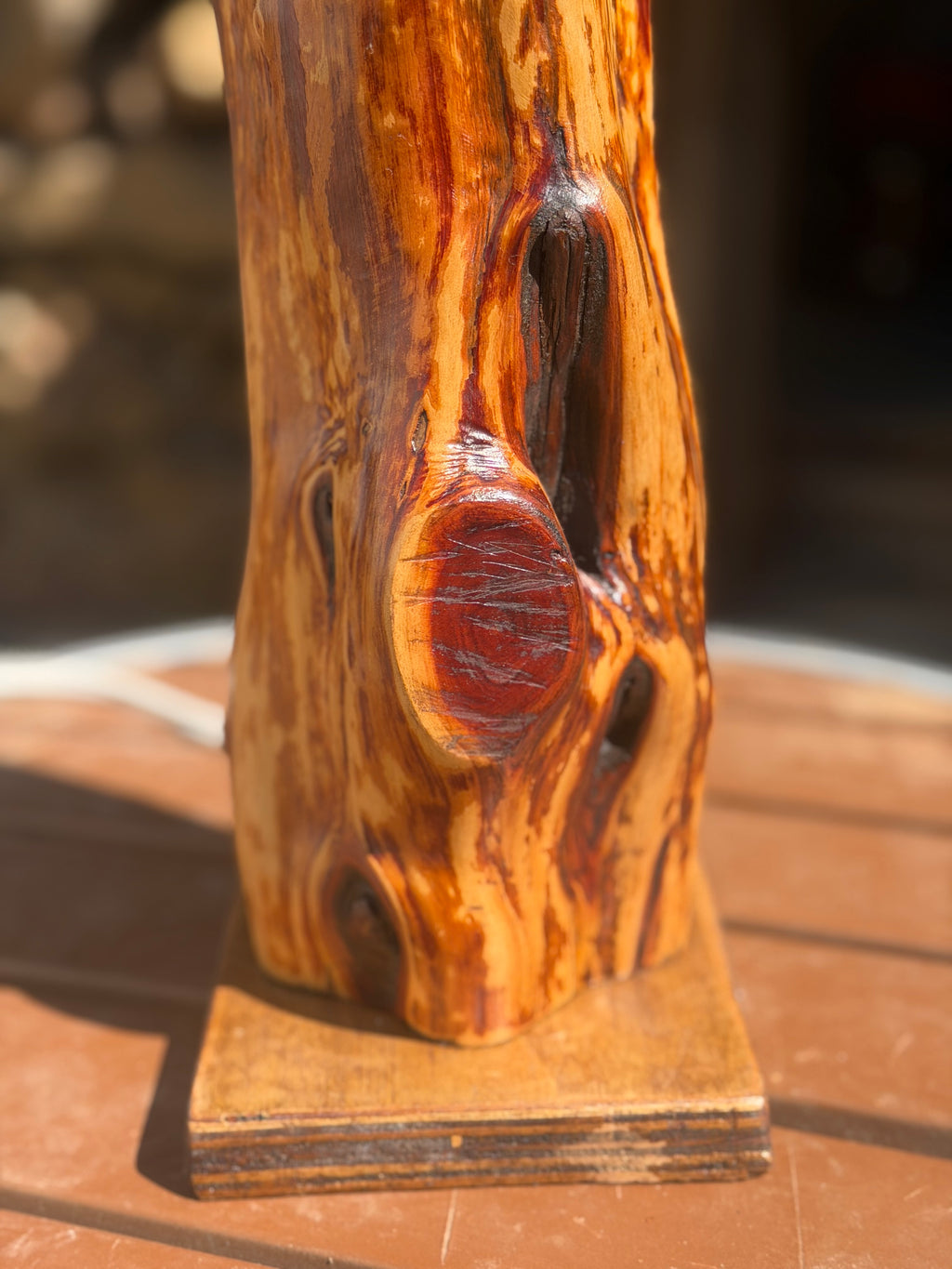 Manzanita Log Lamp “Waterfall”