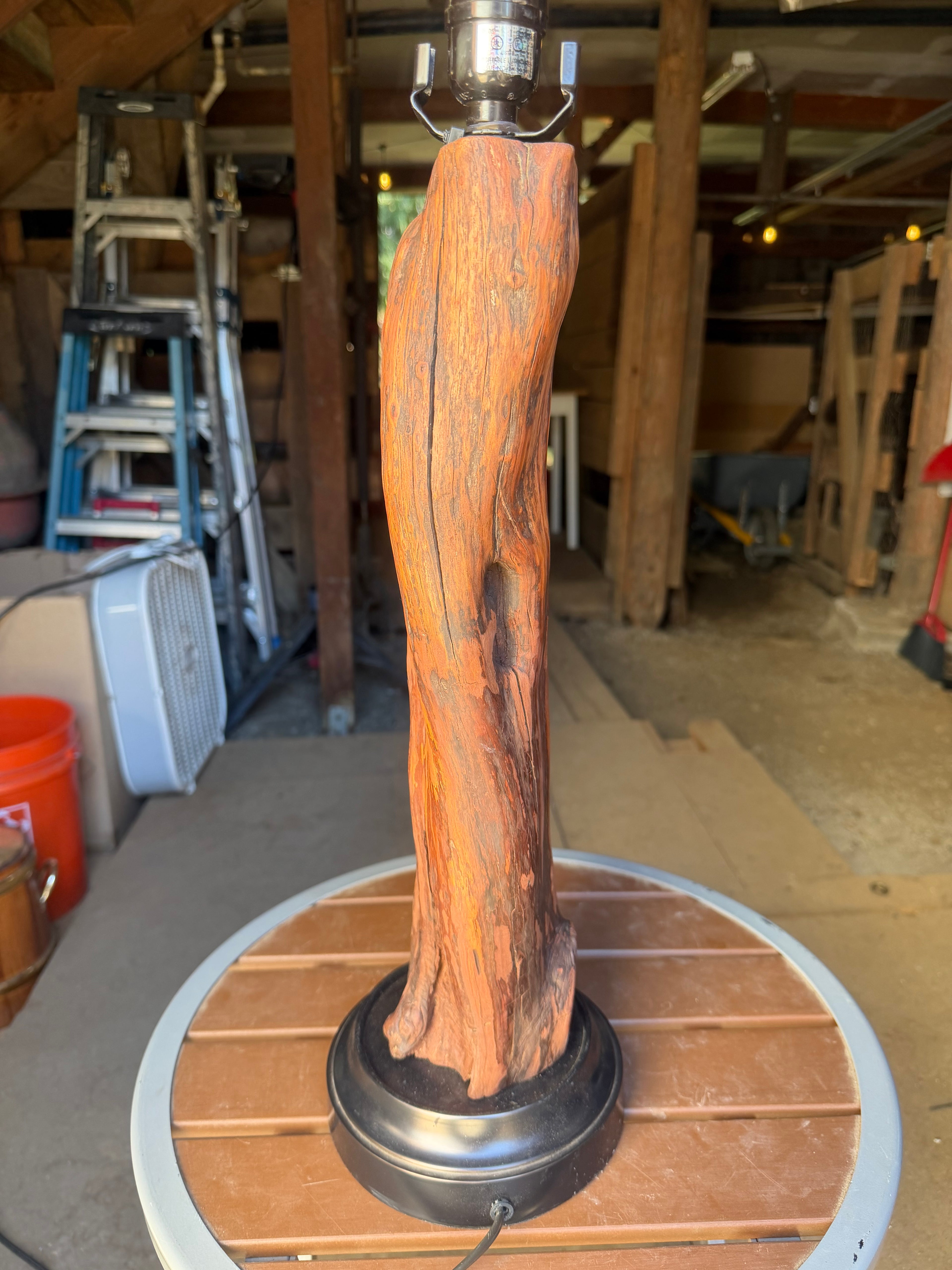 Manzanita Log Lamp "Lazy Day"