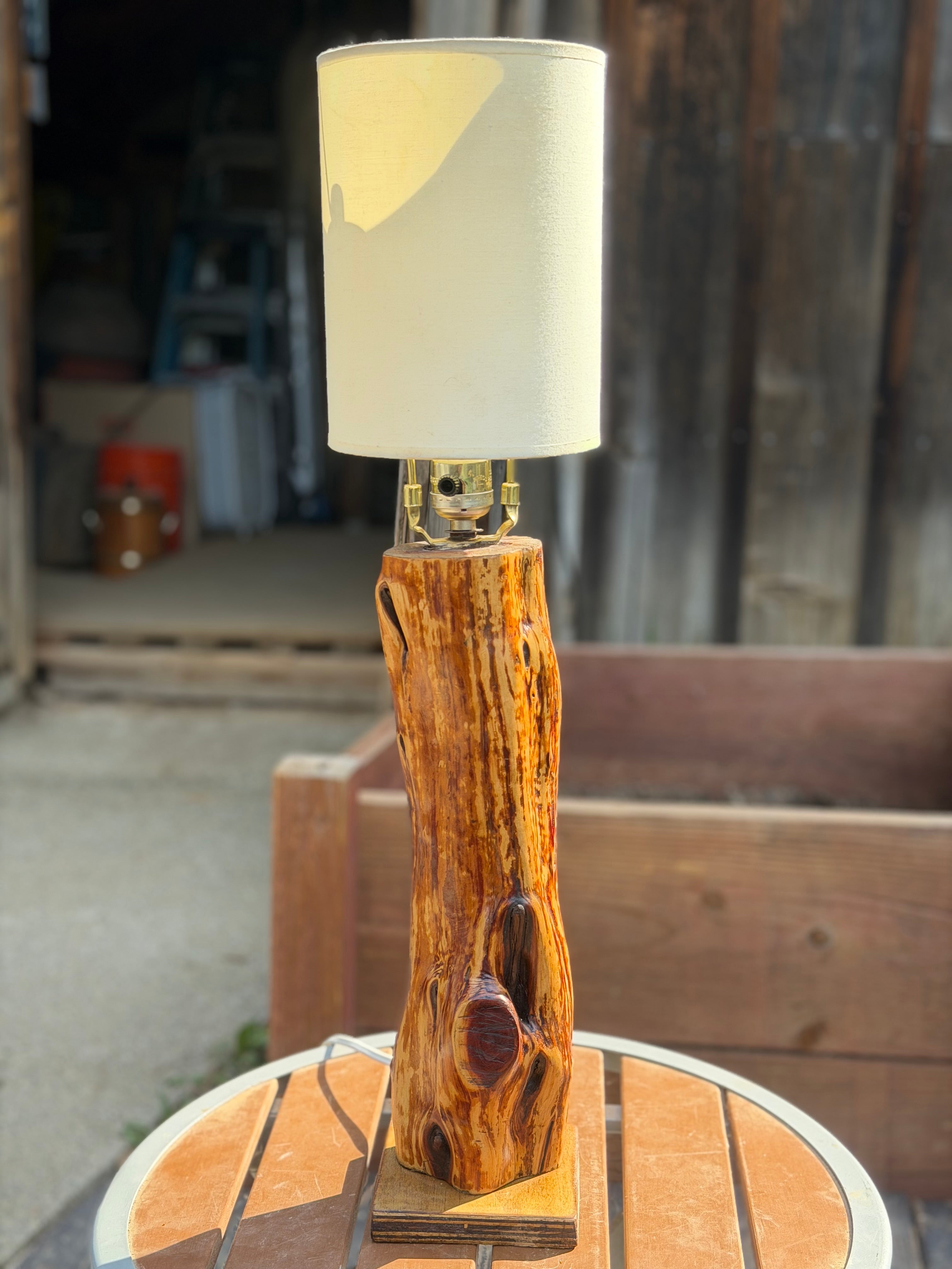 Manzanita Log Lamp “Waterfall”