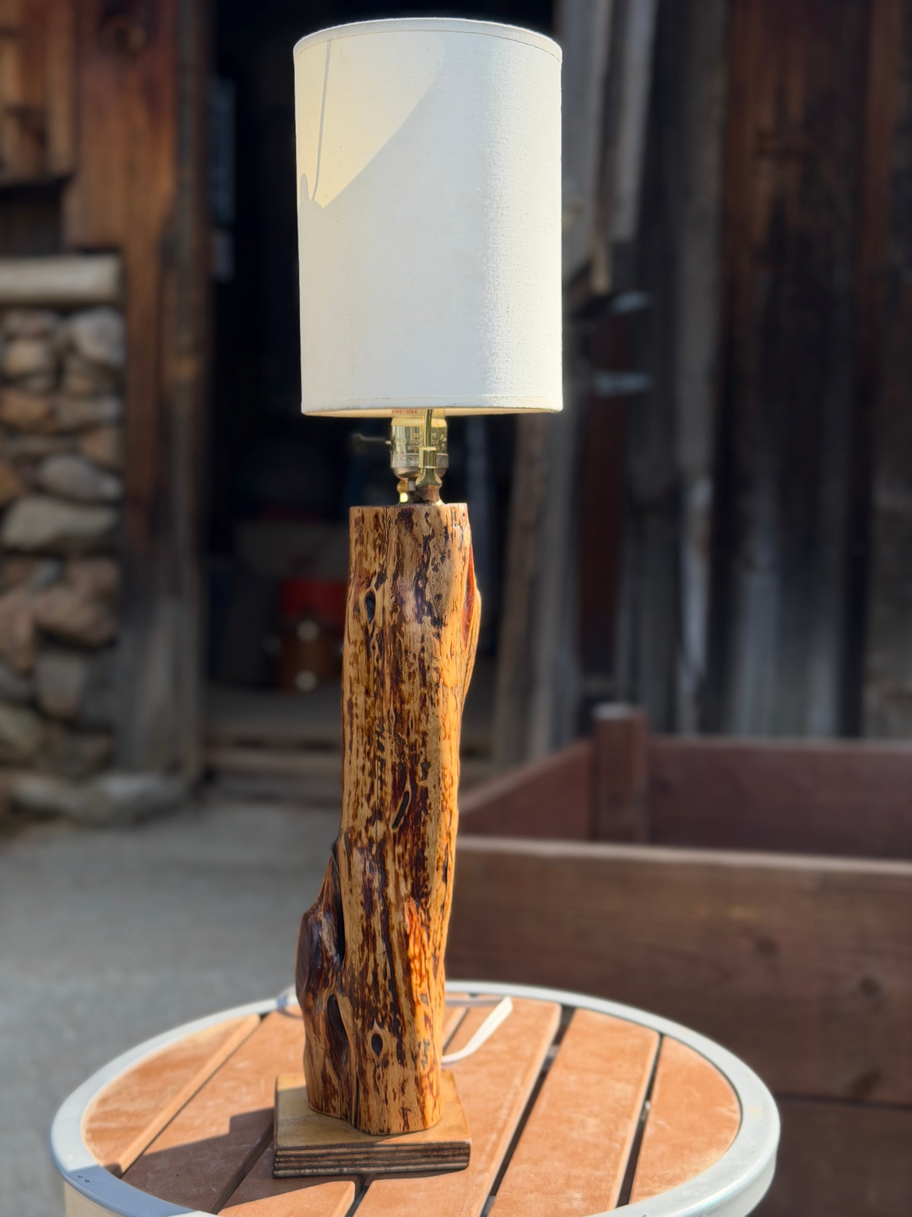 Manzanita Log Lamp “Waterfall”
