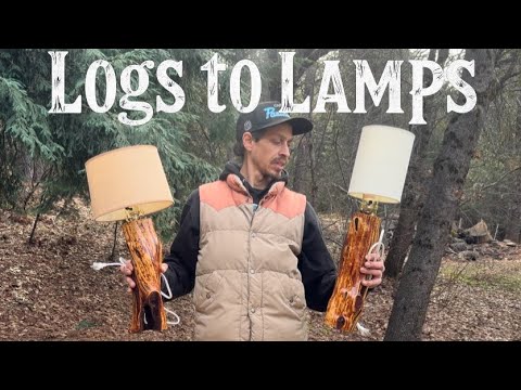 Manzanita Log Lamp “Waterfall”